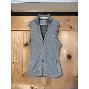 Duluth Trading Company Women’s Grey Fleece Full Zip Vest Size M
